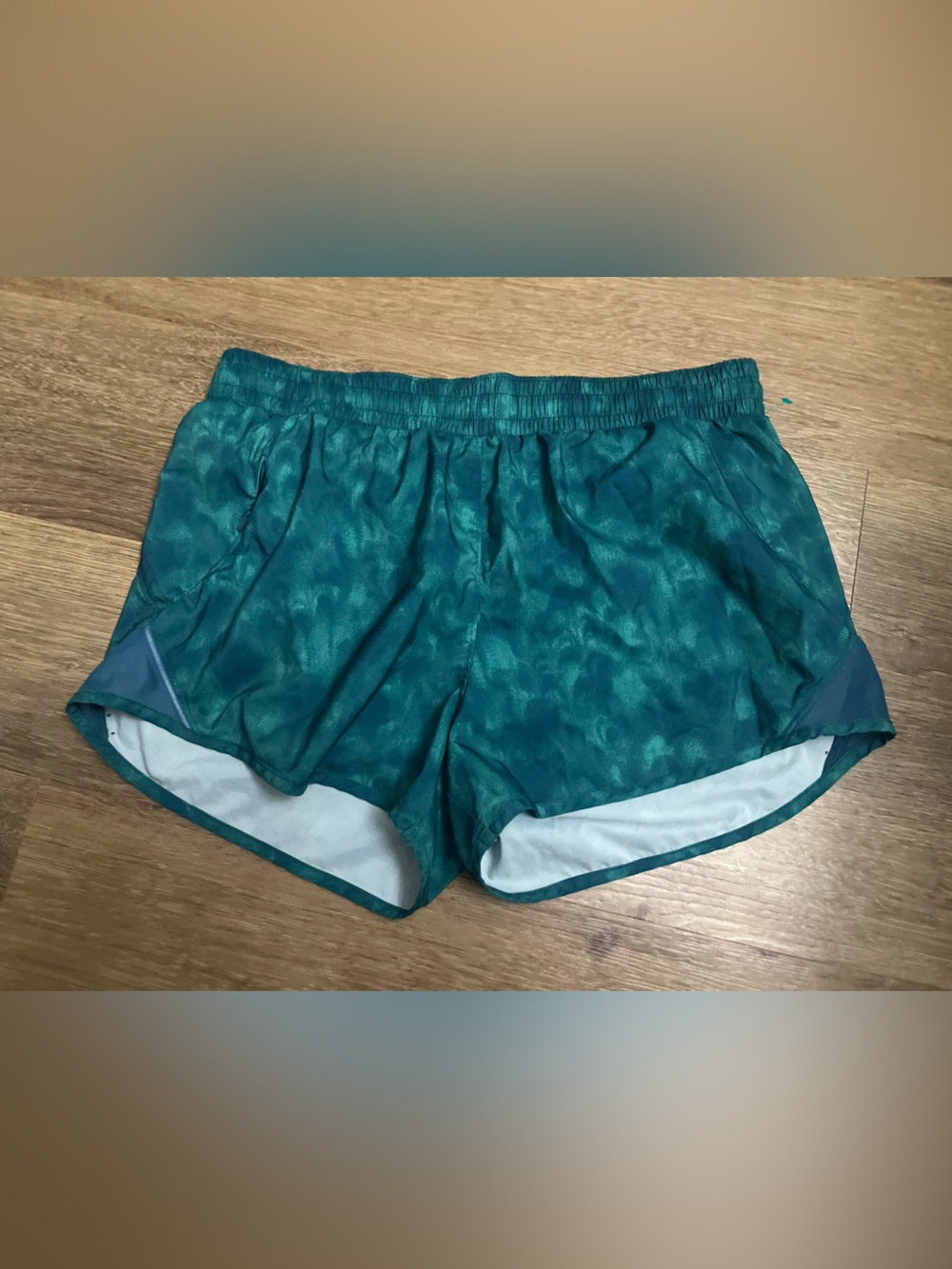 all in motion Women's Teal Tie-Dye  Athletic Shorts